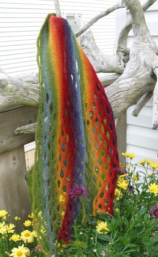 Fishtail Scarf in Kauni EQ